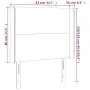 Kopfteil aus blauem Stoff mit LED 83x16x118/128 cm von vidaXL, Kopf- und Fußteile - Ref: Foro24-3123748, Preis: 85,10 €, Raba...