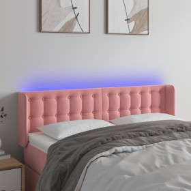 Cabecero con LED de terciopelo rosa 147x16x78/88 cm de vidaXL, Cabeceros y pies de cama - Ref: Foro24-3123723, Precio: 85,23 ...