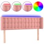 Cabecero con LED de terciopelo rosa 147x16x78/88 cm de vidaXL, Cabeceros y pies de cama - Ref: Foro24-3123723, Precio: 85,23 ...