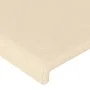 Cream fabric headboard with LED 93x16x118/128 cm by vidaXL, Headboards and footboards - Ref: Foro24-3123755, Price: 90,53 €, ...