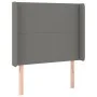 Cabecero con LED de tela gris oscuro 83x16x118/128 cm de vidaXL, Cabeceros y pies de cama - Ref: Foro24-3123743, Precio: 81,0...