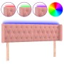 Cabecero con LED de terciopelo rosa 147x16x78/88 cm de vidaXL, Cabeceros y pies de cama - Ref: Foro24-3123625, Precio: 99,99 ...