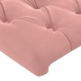 Cabecero con LED de terciopelo rosa 147x16x78/88 cm de vidaXL, Cabeceros y pies de cama - Ref: Foro24-3123625, Precio: 99,99 ...