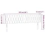 Kopfteil aus schwarzem Samt mit LED 203x16x78/88 cm von vidaXL, Kopf- und Fußteile - Ref: Foro24-3123640, Preis: 94,05 €, Rab...