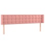 Cabecero con LED de terciopelo rosa 163x16x78/88 cm de vidaXL, Cabeceros y pies de cama - Ref: Foro24-3123729, Precio: 81,38 ...