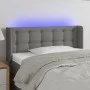 Dark gray fabric headboard with LED 83x16x78/88 cm by vidaXL, Headboards and footboards - Ref: Foro24-3123645, Price: 57,83 €...