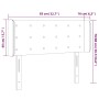 Cabecero con LED de tela gris oscuro 83x16x78/88 cm de vidaXL, Cabeceros y pies de cama - Ref: Foro24-3123645, Precio: 55,19 ...