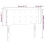 Dark gray fabric headboard with LED 83x16x78/88 cm by vidaXL, Headboards and footboards - Ref: Foro24-3123645, Price: 57,83 €...
