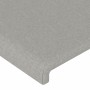 Cabecero con LED de tela gris claro 103x16x118/128 cm de vidaXL, Cabeceros y pies de cama - Ref: Foro24-3123758, Precio: 77,6...