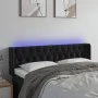 Kopfteil aus schwarzem Samt mit LED 147x16x78/88 cm von vidaXL, Kopf- und Fußteile - Ref: Foro24-3123622, Preis: 95,53 €, Rab...