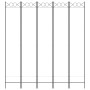 Biombo divisor de 5 paneles de tela blanco 200x220 cm de vidaXL, Divisores de ambientes - Ref: Foro24-350170, Precio: 58,93 €...
