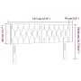 Kopfteil aus schwarzem Samt mit LED 147x16x78/88 cm von vidaXL, Kopf- und Fußteile - Ref: Foro24-3123622, Preis: 95,53 €, Rab...