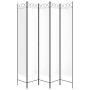 Biombo divisor de 5 paneles de tela blanco 200x220 cm de vidaXL, Divisores de ambientes - Ref: Foro24-350170, Precio: 58,93 €...