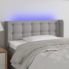 Cabecero con LED de tela gris claro 103x16x78/88 cm de vidaXL, Cabeceros y pies de cama - Ref: Foro24-3123660, Precio: 49,96 ...
