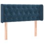 Cabecero con LED de terciopelo azul oscuro 93x16x78/88 cm de vidaXL, Cabeceros y pies de cama - Ref: Foro24-3123612, Precio: ...