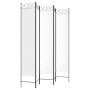 Biombo divisor de 5 paneles de tela blanco 200x220 cm de vidaXL, Divisores de ambientes - Ref: Foro24-350170, Precio: 58,93 €...