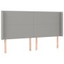 Cabecero con LED de tela gris claro 163x16x118/128 cm de vidaXL, Cabeceros y pies de cama - Ref: Foro24-3123774, Precio: 116,...