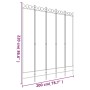 Biombo divisor de 5 paneles de tela blanco 200x220 cm de vidaXL, Divisores de ambientes - Ref: Foro24-350170, Precio: 58,93 €...