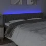 Dark gray fabric headboard with LED 183x16x78/88 cm by vidaXL, Headboards and footboards - Ref: Foro24-3123587, Price: 88,95 ...