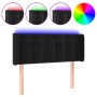 Cabecero con LED de terciopelo negro 103x16x78/88 cm de vidaXL, Cabeceros y pies de cama - Ref: Foro24-3123714, Precio: 58,29...