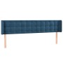 Cabecero con LED de terciopelo azul oscuro 183x16x78/88 cm de vidaXL, Cabeceros y pies de cama - Ref: Foro24-3123734, Precio:...