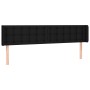 Cabecero con LED de tela negro 183x16x78/88 cm de vidaXL, Cabeceros y pies de cama - Ref: Foro24-3123686, Precio: 78,26 €, De...