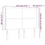 Kopfteil aus cremefarbenem Stoff mit LED 147x16x118/128 cm von vidaXL, Kopf- und Fußteile - Ref: Foro24-3123771, Preis: 127,2...