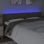 Headboard with LED in taupe gray fabric 203x16x78/88 cm by vidaXL, Headboards and footboards - Ref: Foro24-3123598, Price: 10...