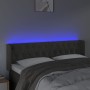 Cabecero con LED de terciopelo gris oscuro 163x16x78/88 cm de vidaXL, Cabeceros y pies de cama - Ref: Foro24-3123627, Precio:...