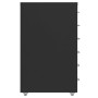 Armario archivador móvil metal negro 28x41x69 cm en Armarios archivadores | Comprar online en Foru.es