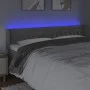 Light gray velvet headboard with LED 183x16x78/88 cm by vidaXL, Headboards and footboards - Ref: Foro24-3123632, Price: 88,95...