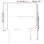 Cabecero con LED de tela negro 83x16x118/128 cm de vidaXL, Cabeceros y pies de cama - Ref: Foro24-3123744, Precio: 78,96 €, D...