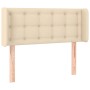 Cabecero con LED de tela crema 93x16x78/88 cm de vidaXL, Cabeceros y pies de cama - Ref: Foro24-3123657, Precio: 52,94 €, Des...