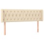 Cabecero con LED de tela crema 163x16x78/88 cm de vidaXL, Cabeceros y pies de cama - Ref: Foro24-3123583, Precio: 94,74 €, De...