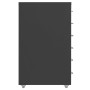 Armario archivador móvil metal antracita 28x41x69 cm en Armarios archivadores | Comprar online en Foru.es