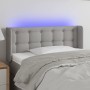 Cabecero con LED de tela gris claro 93x16x78/88 cm de vidaXL, Cabeceros y pies de cama - Ref: Foro24-3123652, Precio: 54,37 €...