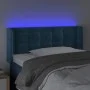 LED-Kopfteil aus dunkelblauem Samt, 103 x 16 x 78/88 cm von vidaXL, Kopf- und Fußteile - Ref: Foro24-3123716, Preis: 60,08 €,...