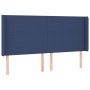 Cabecero con LED de tela azul 163x16x118/128 cm de vidaXL, Cabeceros y pies de cama - Ref: Foro24-3123780, Precio: 139,22 €, ...