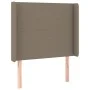 Cabecero con LED de tela gris taupe 103x16x118/128 cm de vidaXL, Cabeceros y pies de cama - Ref: Foro24-3123762, Precio: 89,8...