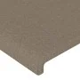 Headboard with LED in taupe gray fabric 103x16x118/128 cm by vidaXL, Headboards and footboards - Ref: Foro24-3123762, Price: ...