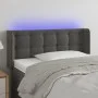 Dark gray velvet headboard with LED 93x16x78/88 cm by vidaXL, Headboards and footboards - Ref: Foro24-3123707, Price: 69,90 €...