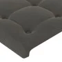 Dark gray velvet headboard with LED 93x16x78/88 cm by vidaXL, Headboards and footboards - Ref: Foro24-3123707, Price: 69,90 €...