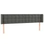 Dark gray velvet headboard with LED 203x16x78/88 cm by vidaXL, Headboards and footboards - Ref: Foro24-3123737, Price: 70,66 ...