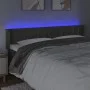 Dark gray velvet headboard with LED 203x16x78/88 cm by vidaXL, Headboards and footboards - Ref: Foro24-3123737, Price: 70,66 ...