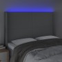 Cabecero con LED de tela gris claro 147x16x118/128 cm de vidaXL, Cabeceros y pies de cama - Ref: Foro24-3123766, Precio: 125,...