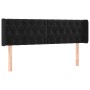 Cabecero con LED de terciopelo negro 163x16x78/88 cm de vidaXL, Cabeceros y pies de cama - Ref: Foro24-3123628, Precio: 98,25...