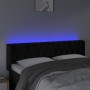 Cabecero con LED de terciopelo negro 163x16x78/88 cm de vidaXL, Cabeceros y pies de cama - Ref: Foro24-3123628, Precio: 98,25...