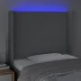 Cabecero con LED de tela gris claro 83x16x118/128 cm de vidaXL, Cabeceros y pies de cama - Ref: Foro24-3123742, Precio: 72,09...