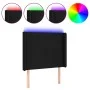 Black fabric headboard with LED 93x16x118/128 cm by vidaXL, Headboards and footboards - Ref: Foro24-3123752, Price: 92,99 €, ...