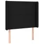 Black fabric headboard with LED 93x16x118/128 cm by vidaXL, Headboards and footboards - Ref: Foro24-3123752, Price: 92,99 €, ...